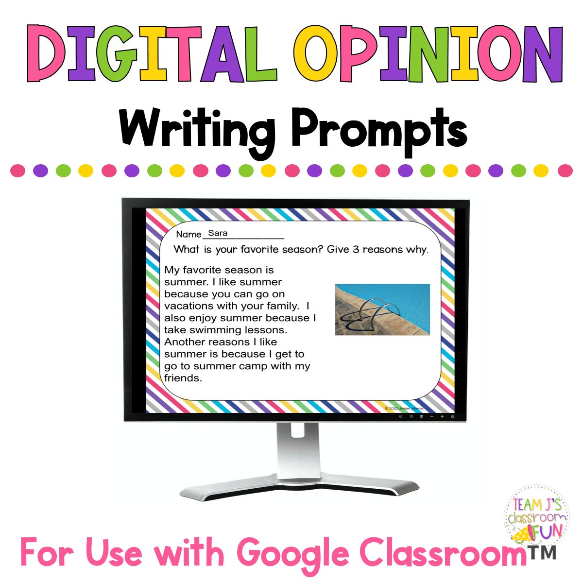 Picture of Digital Opinion Writing Prompts resource
