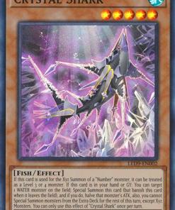 LED9-EN002 - Crystal Shark - Super Rare - 1st Edition