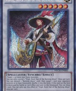 NECH-EN085 - Virgil, Rock Star of the Burning Abyss - Secret Rare - 1st Edition
