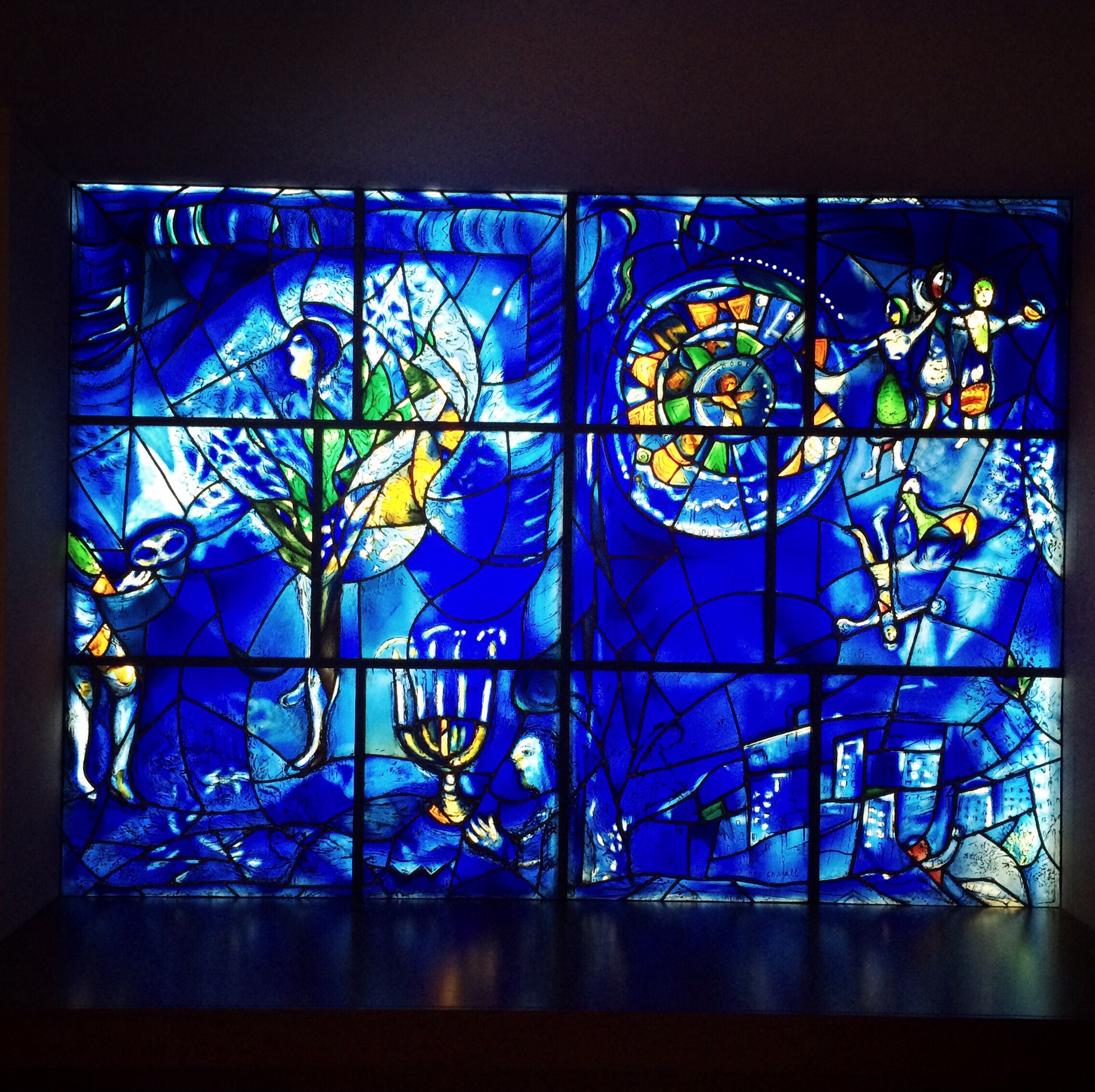 Marc Chagall, 1887-1985. America Windows, 1975-77.