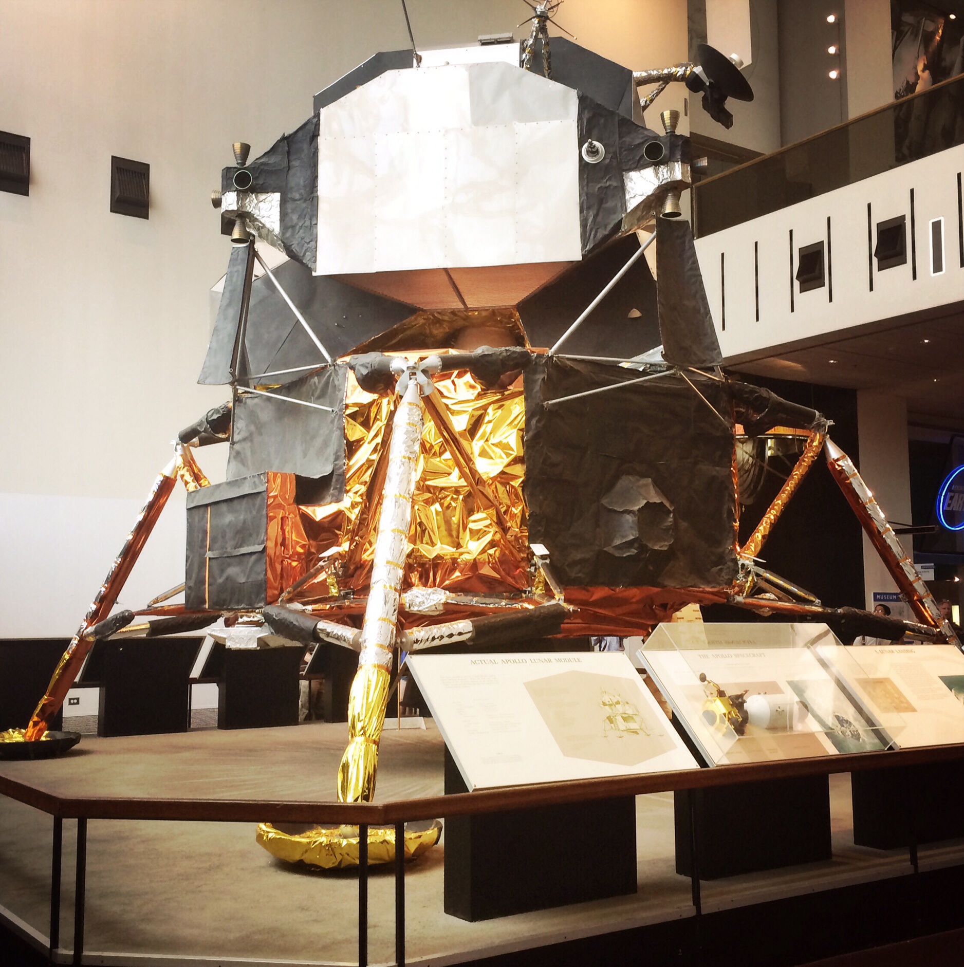 Apollo Lunar Module. This is a real one. A spare.