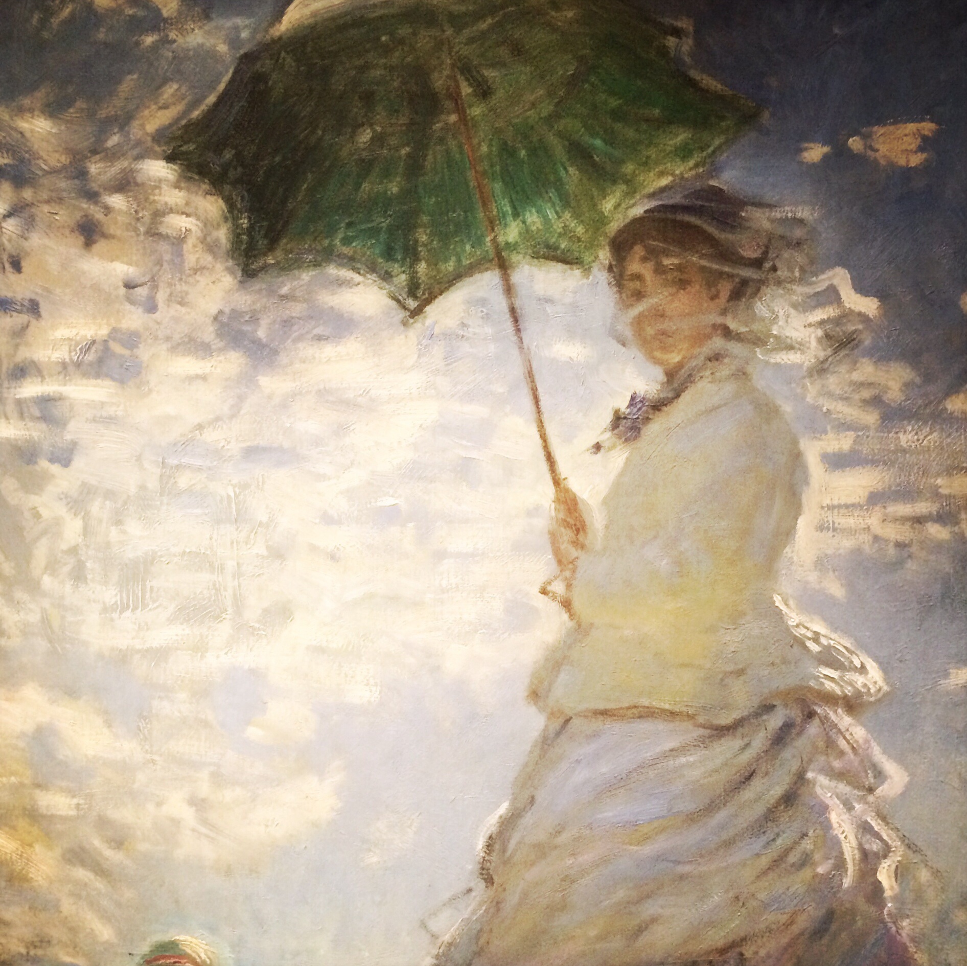 Claude Monet, 1840-1926. Woman with Parasol- Madame Monet and Her Son, 1875.