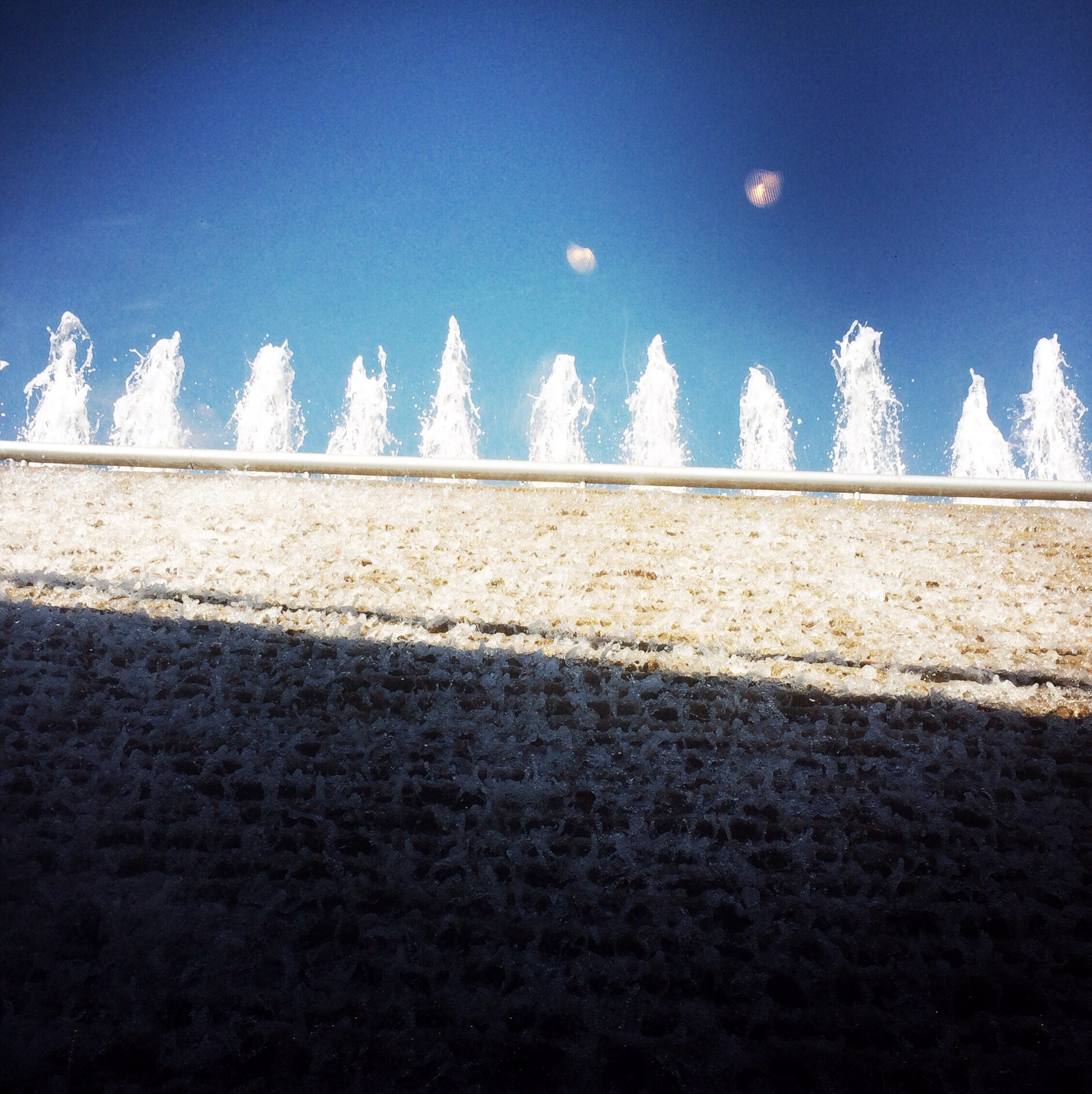 Cascade fountain, wide shot