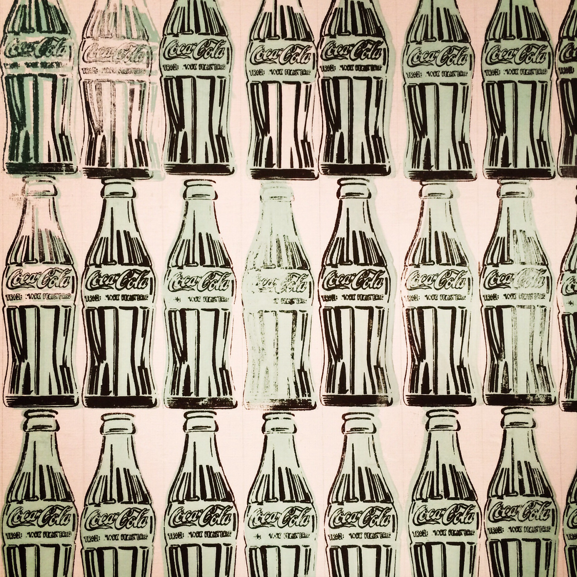 Andy Warhol, 1928-87. Green coca-cola bottles, 1962.