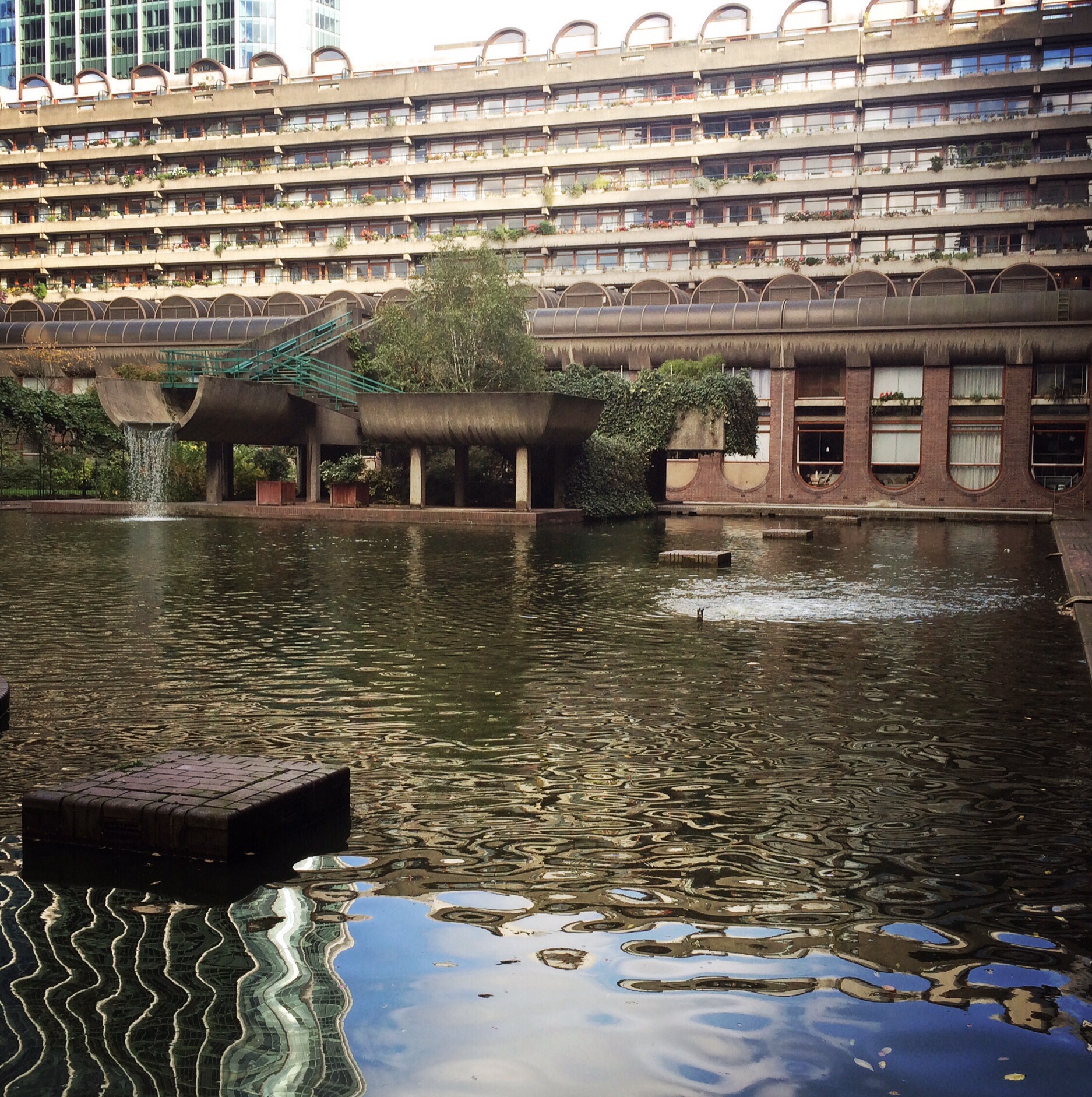 Barbican water garden