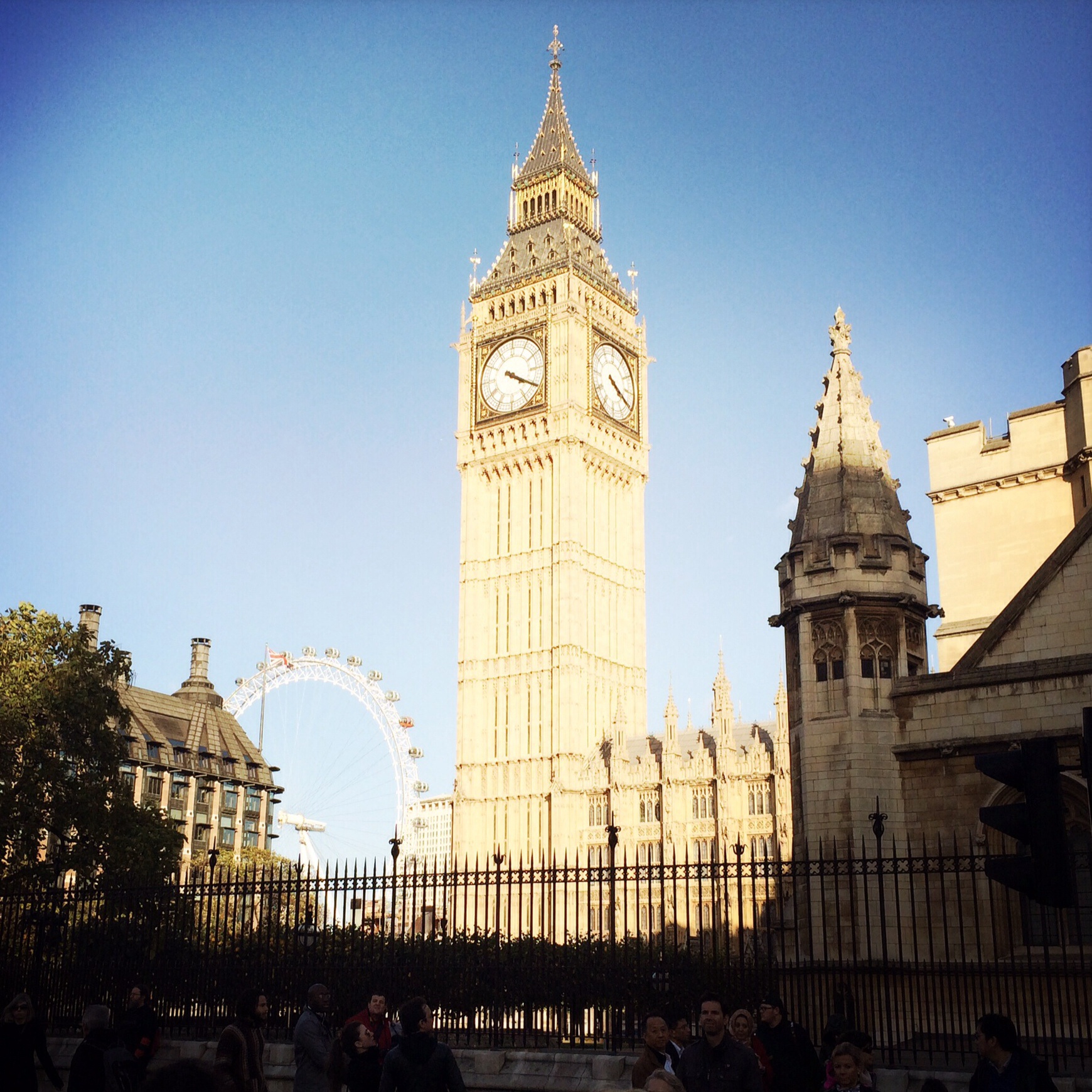 Big Ben, London eye