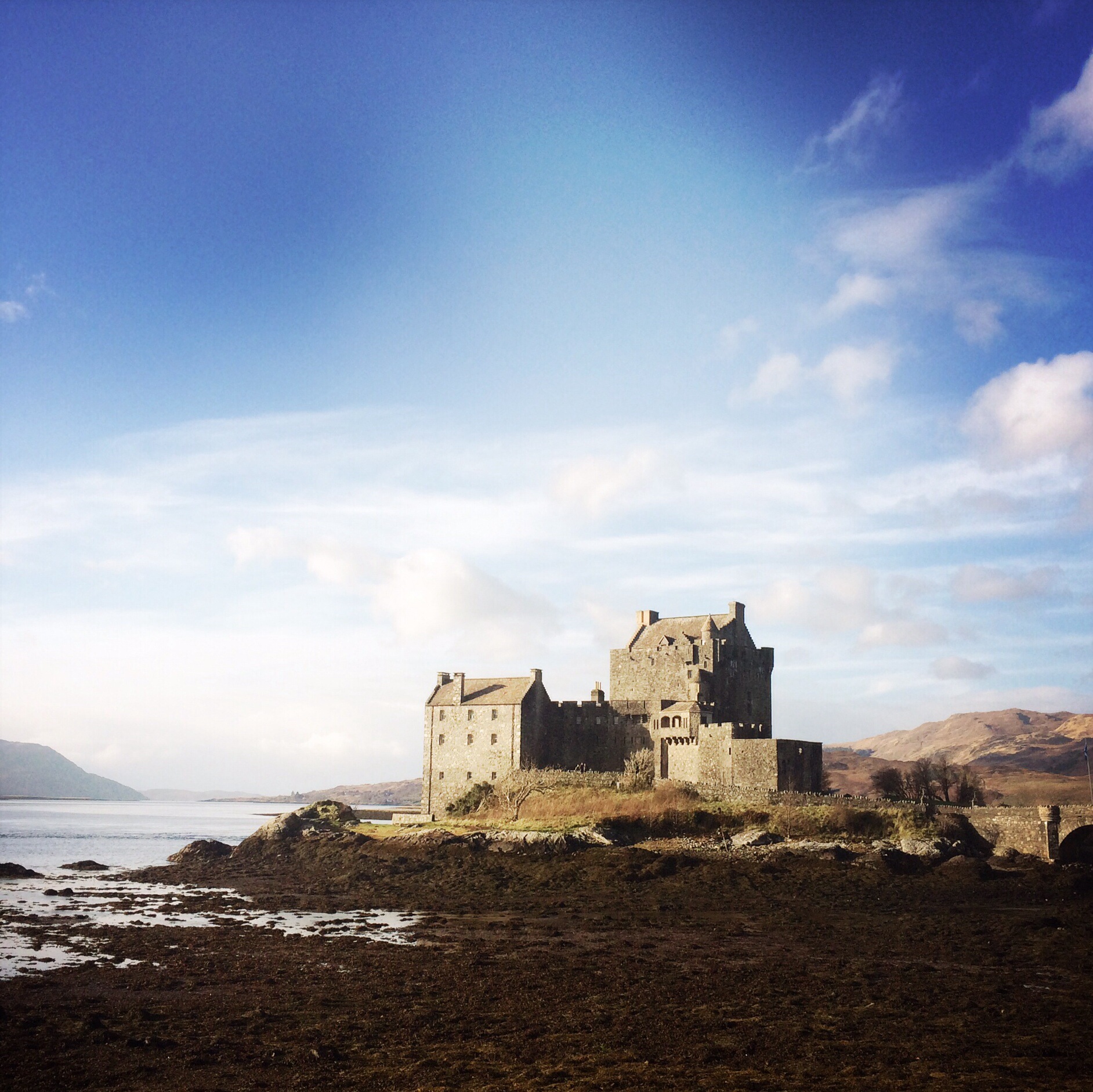 Eilean Donan Castle, on a freezing morning.