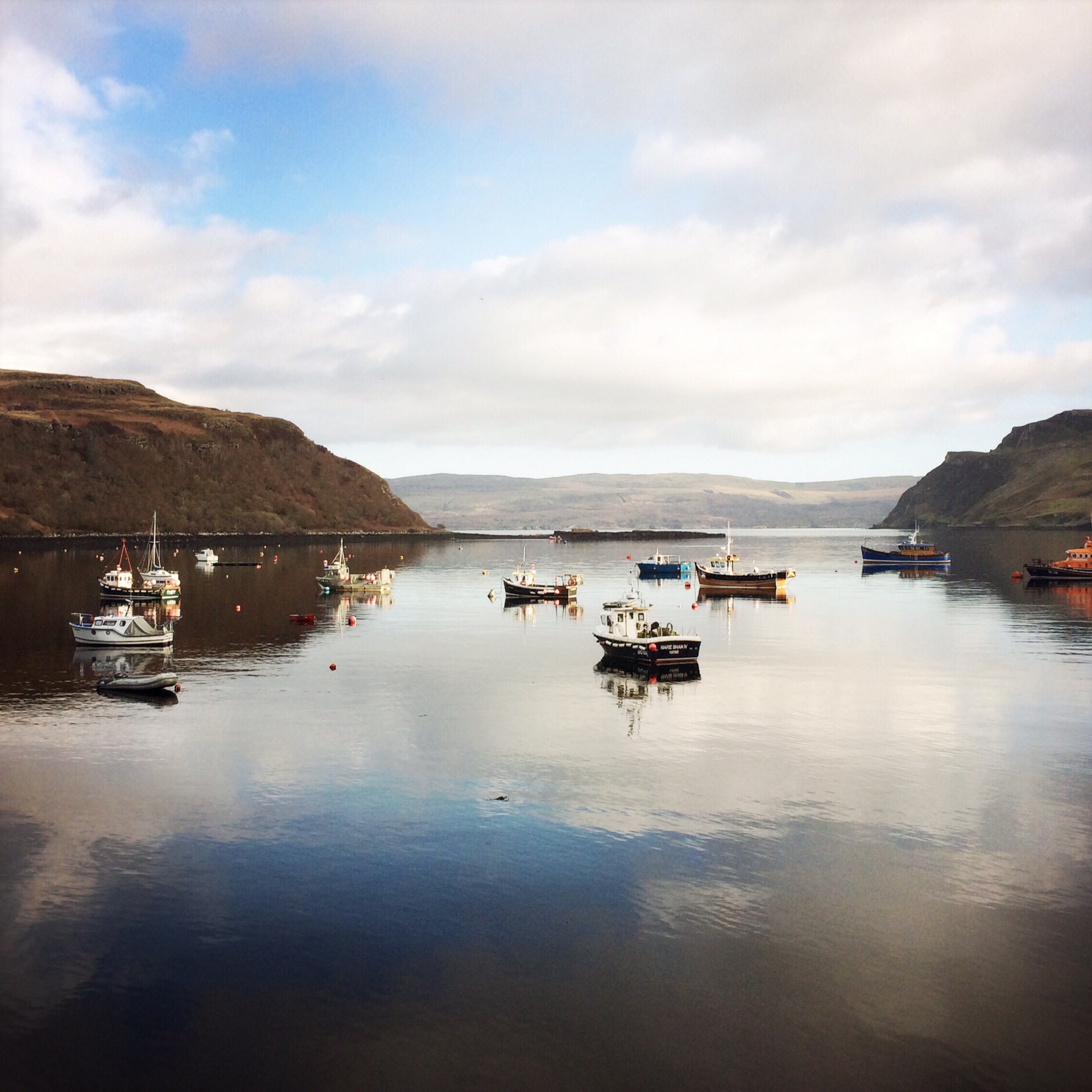 Portree Harbour, Isle of Skye on a sleepy Sunday