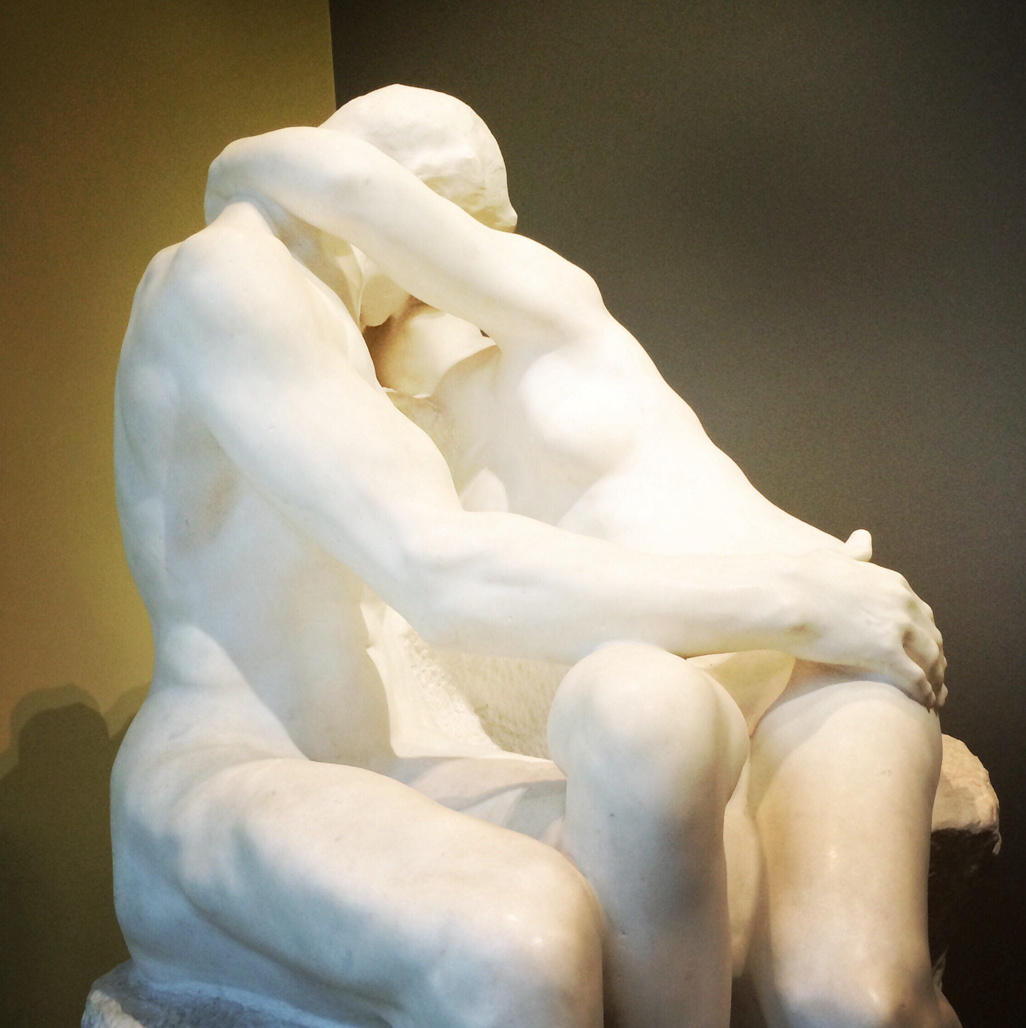 Auguste Rodin, 1840-1917. Detail of The Kiss, 1882-1889