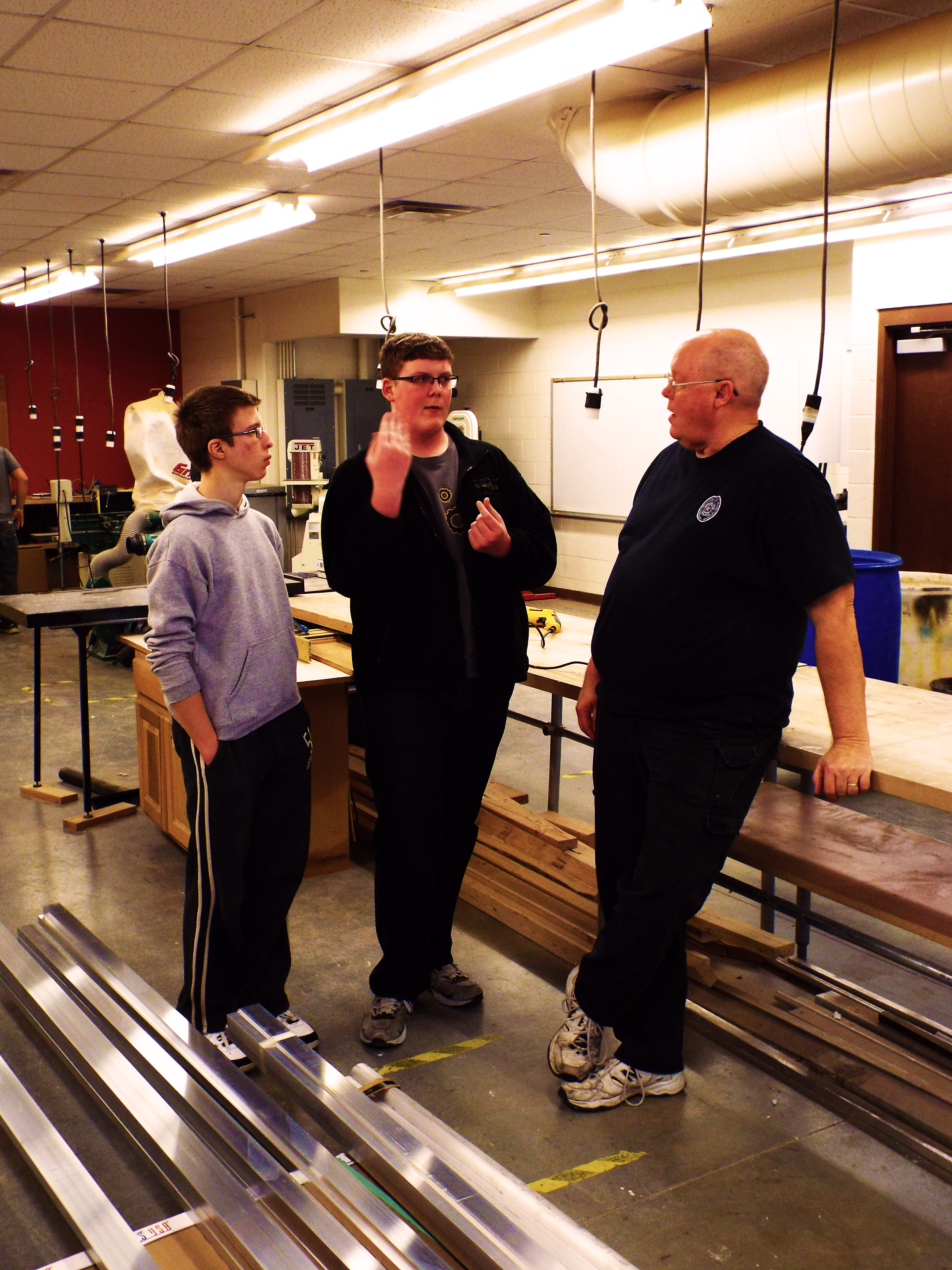 Team members come to one of our team mentors with ideas