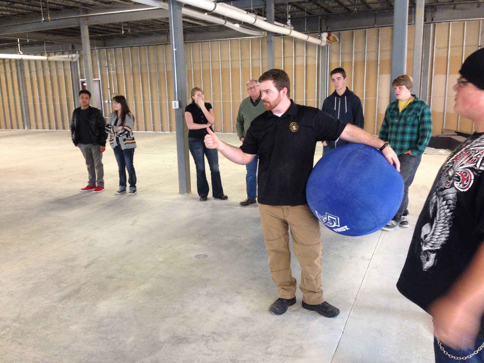 Mr. Wright explains field rules