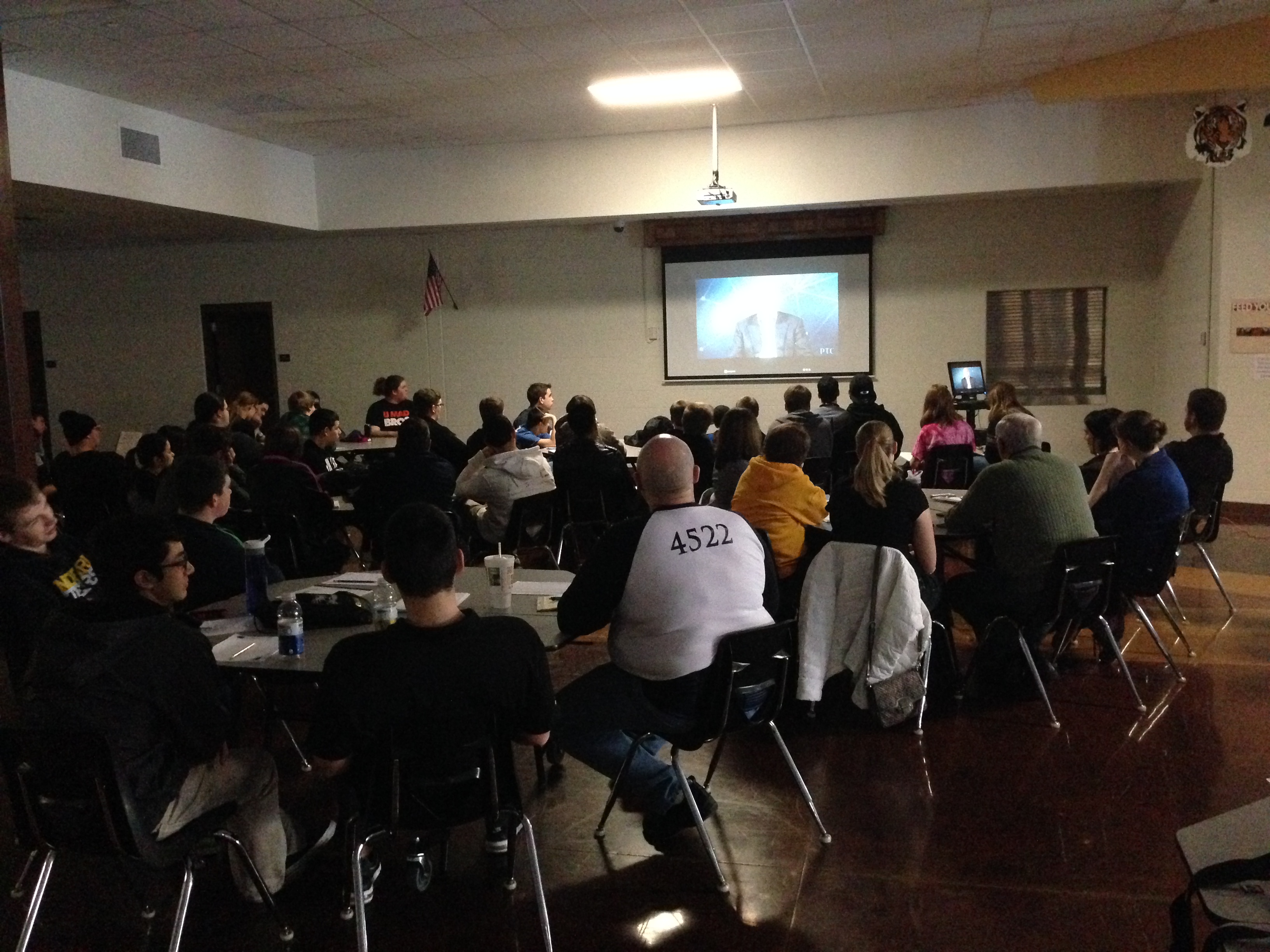Team SCREAM viewing the FIRST 2014 challenge reveal