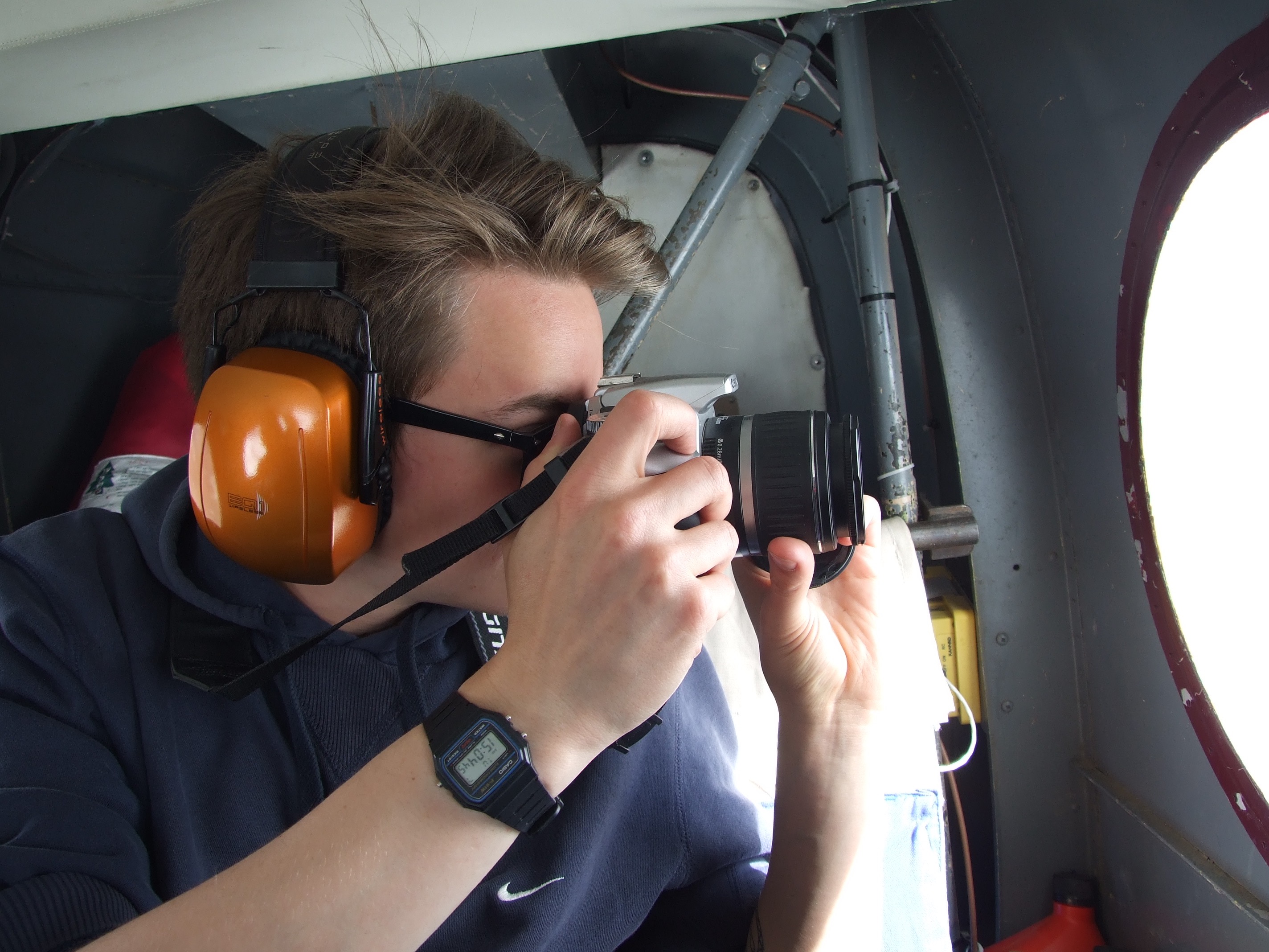 An epic looking photographer photographing epic things.