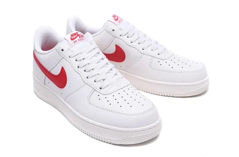 vergüenza Último aburrido Nike Air Force 1 Logo Rojo - TeCalzoShoes