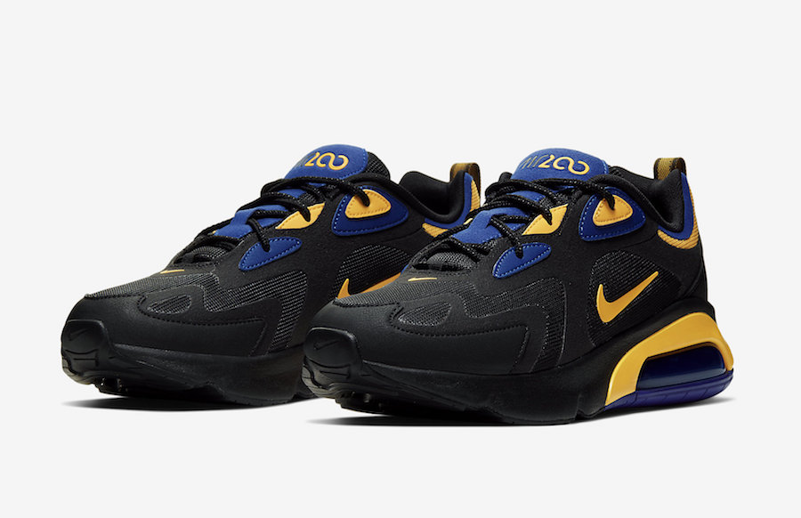 Nike Air 200 Negro y Amarillo - TeCalzoShoes