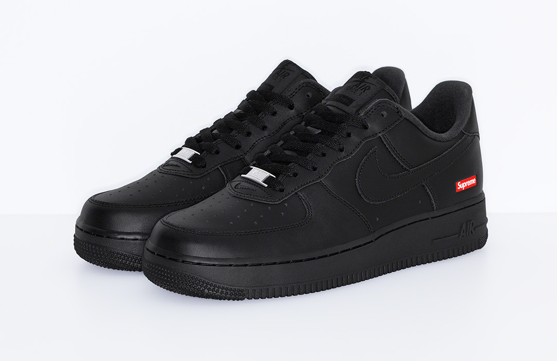Nike Air Force Negro X Supreme - TeCalzoShoes