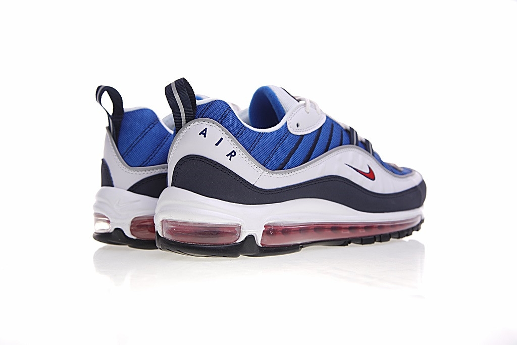 Nike Air Max 98 Blanco y Azul - TeCalzoShoes