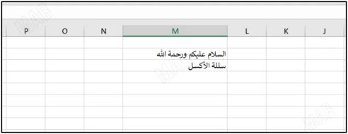 الكتابة داخل الخلية في اكسل الكتابة داخل الخلية في اكسل