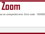 How To Fix Zoom Error Code 100056000