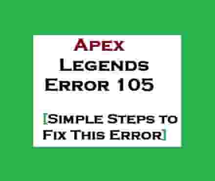 $32.94 per each (1 ea). Apex Legends Error 105 Simple Steps To Fix This Error