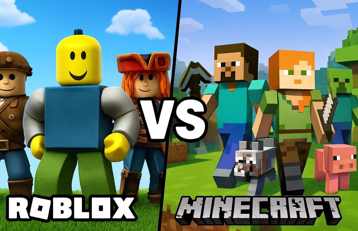 Roblox Vs Minecraft Which Game Is Better For New Players Minecraft Vs Roblox 
