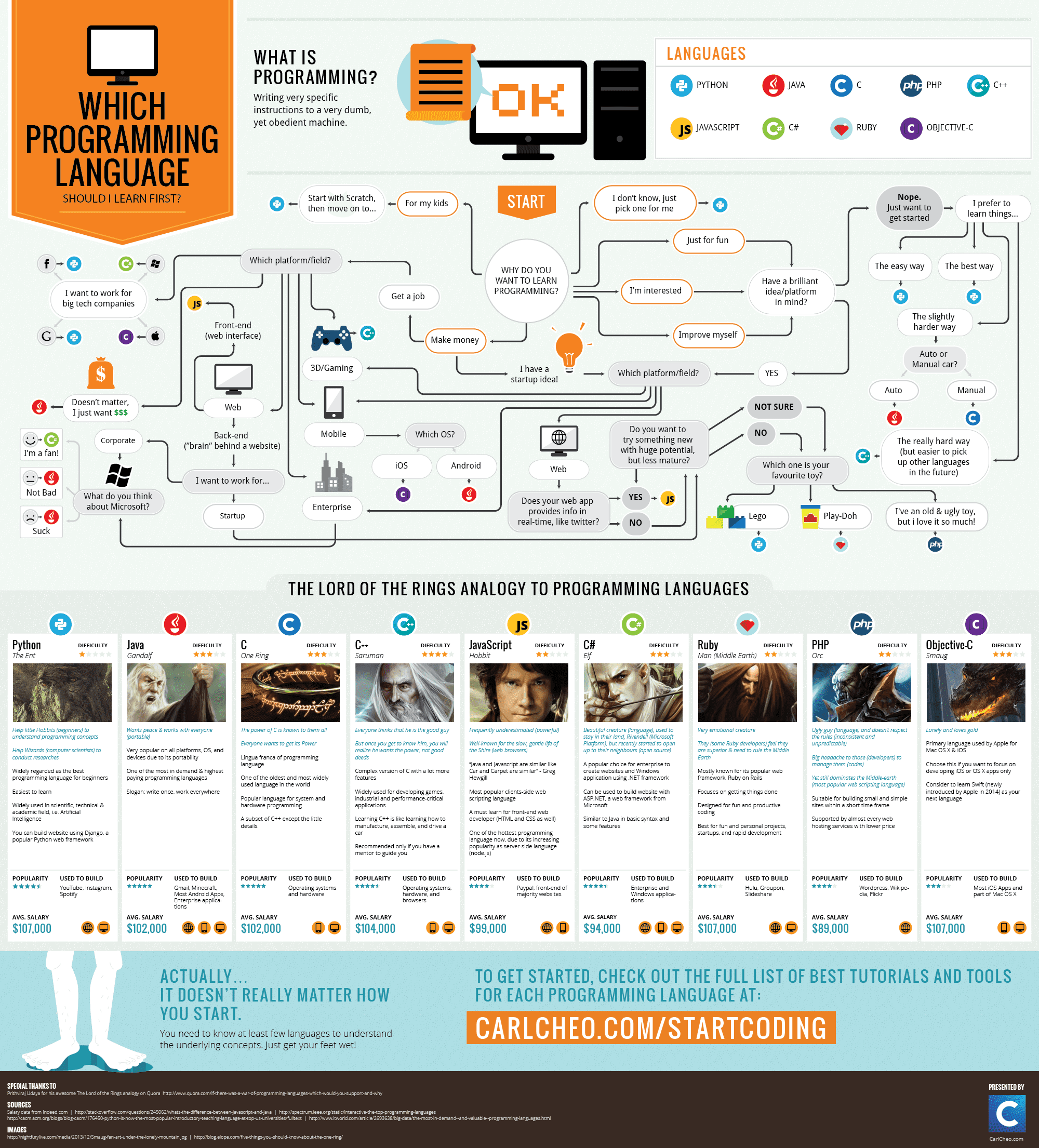 Which Programming Language Should You Learn First? [Flowchart]