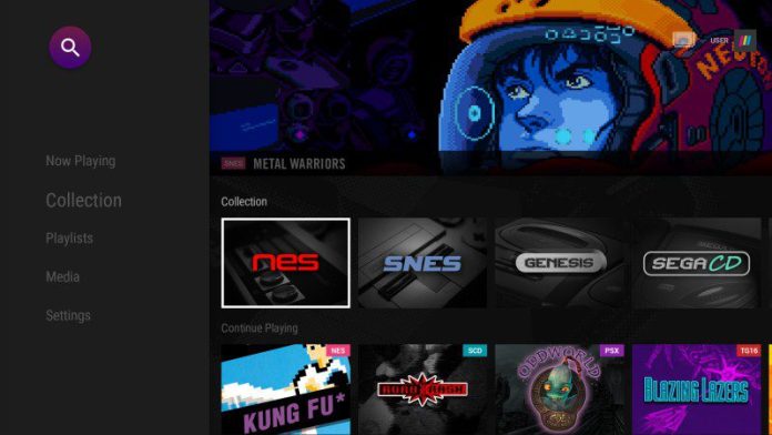 Polymega OS Screenshot UI Retro Gaming Modular System