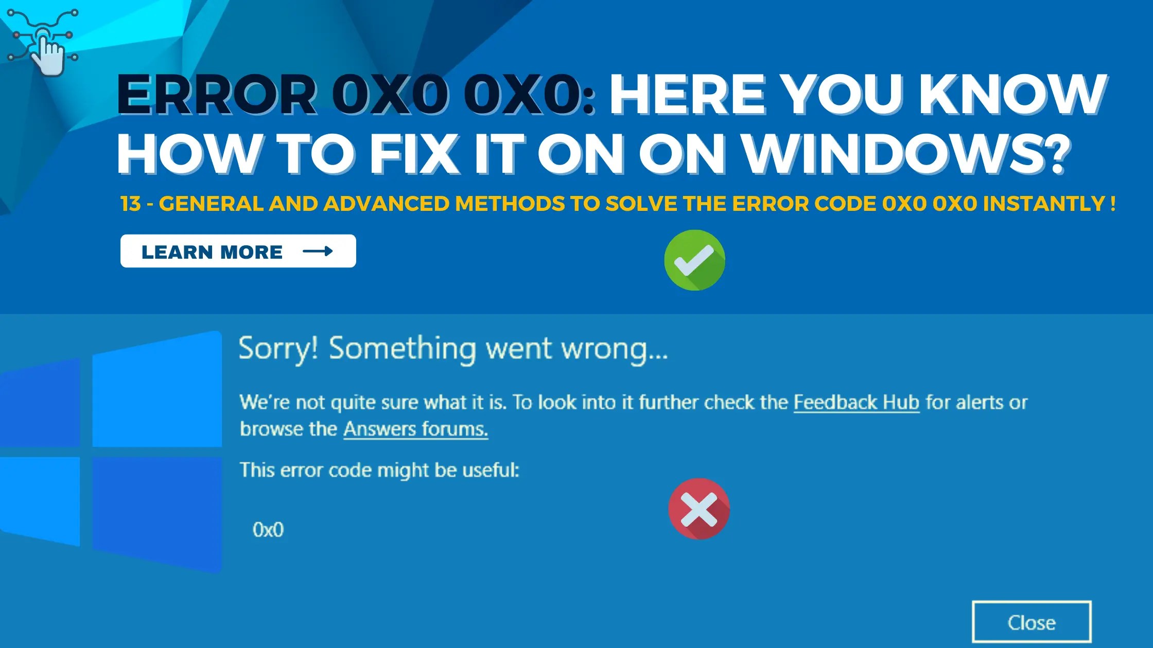 Error 0x0 0x0: Here you Know How to fix it on Windows? - Tech Arbiters