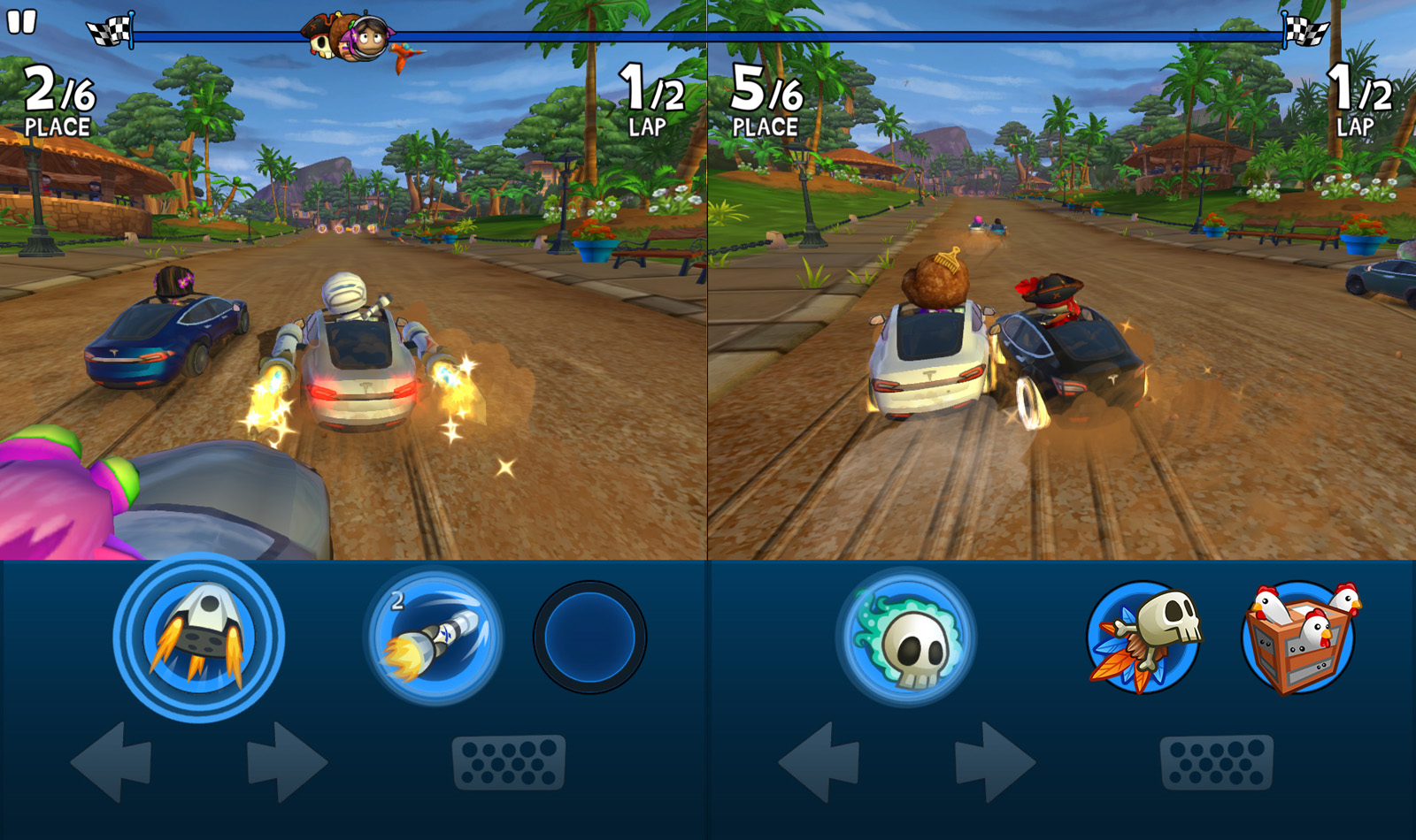 beach buggy racing 2 tesla