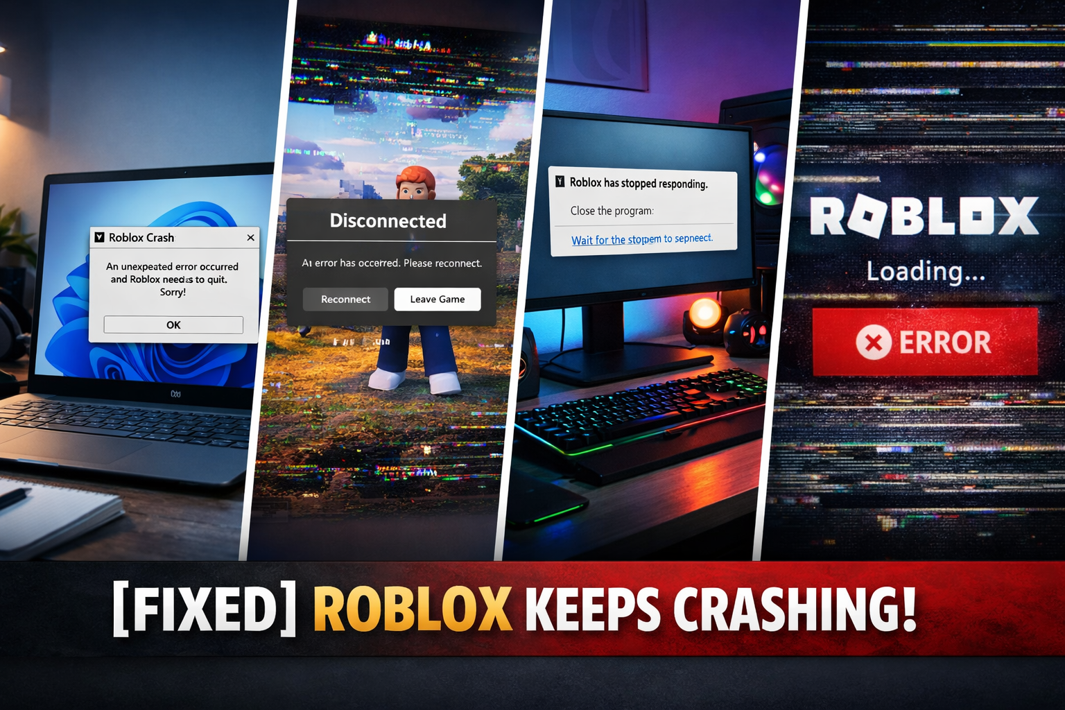 FIXED Roblox Keeps Crashing FIX Roblox Keeps Crashing 