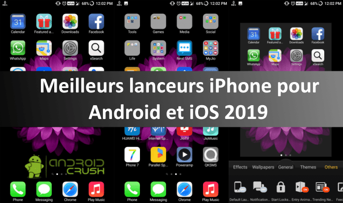 lanceurs iPhone pour Android