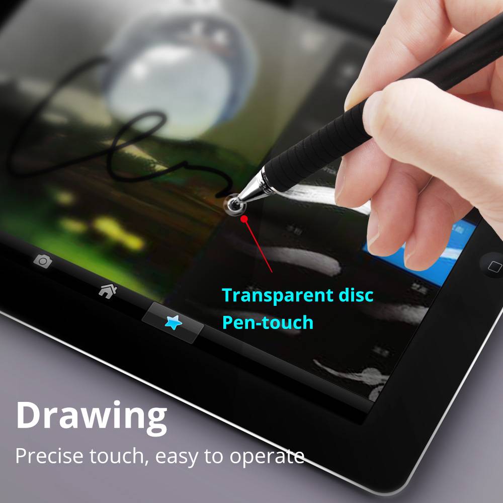 Universal 2 in 1 Stylus Pen Drawing Tablet Capacitive Screen Caneta Touch Pen for Mobile Android Phone Smart Pencil Accessories