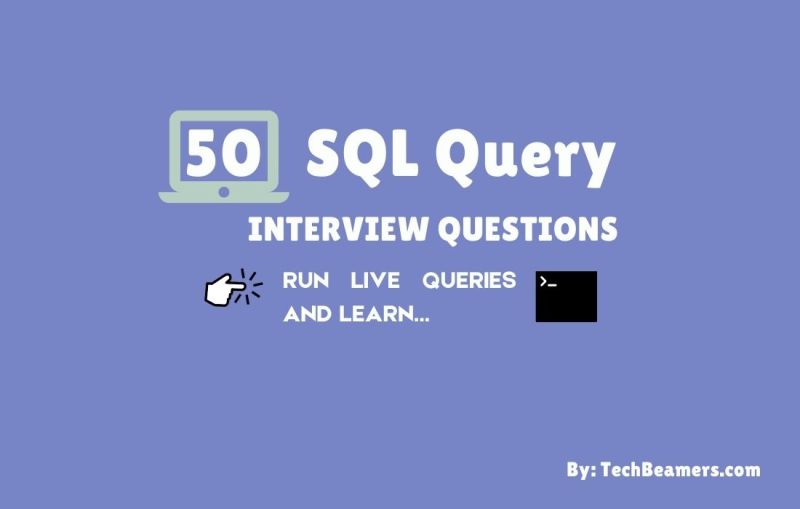 12 Sql Queries Example And Practice Questions For Tech Interviews - Colorful Texture Collection - HD Quality