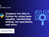 How To Compare Two Lists In Python Techbeamers