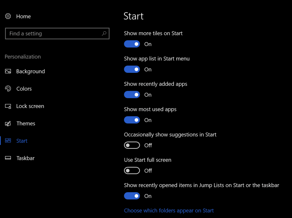 startsettings