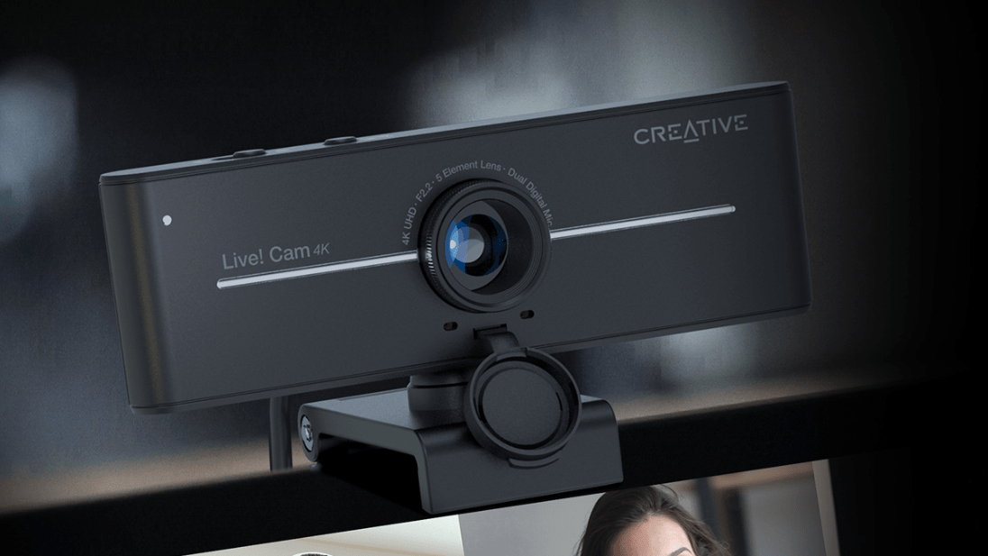 Creative Live! CAM Sync 4K UHD Webcam con Compensación de Contraluz Creative Live! CAM Sync 4K UHD Webcam con Compensación de Contraluz