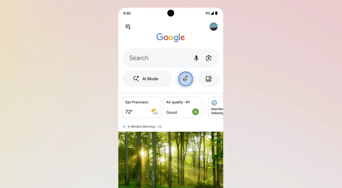 Google Expands ‘Search Live’ AI Feature to 200 Countries Including Korea