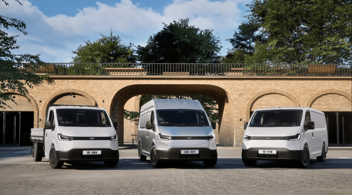 Ford Unveils New Battery Electric Transit City Work Trucks For Europe