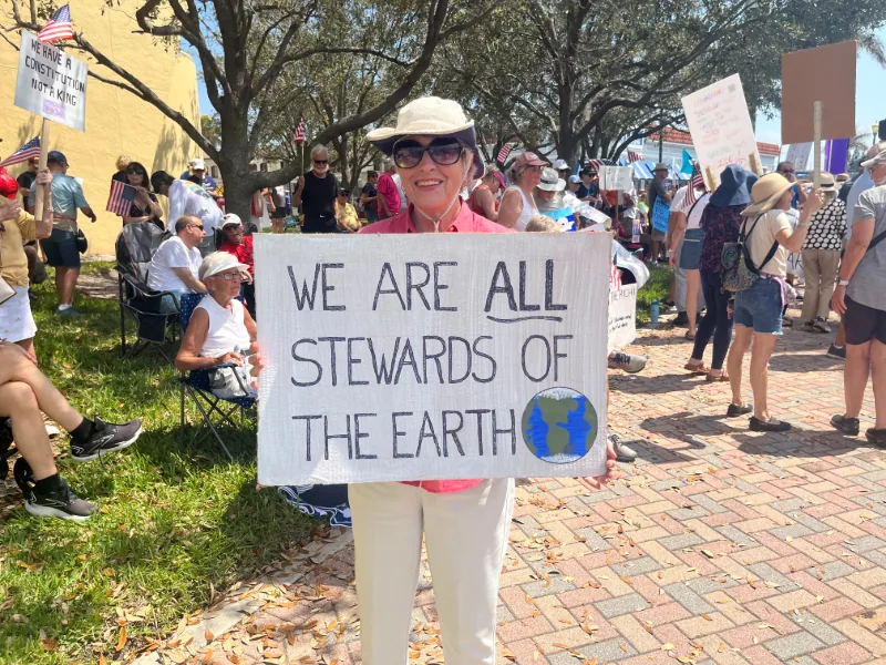 No Kings III Protesters Argue That We Must Protect The Planet