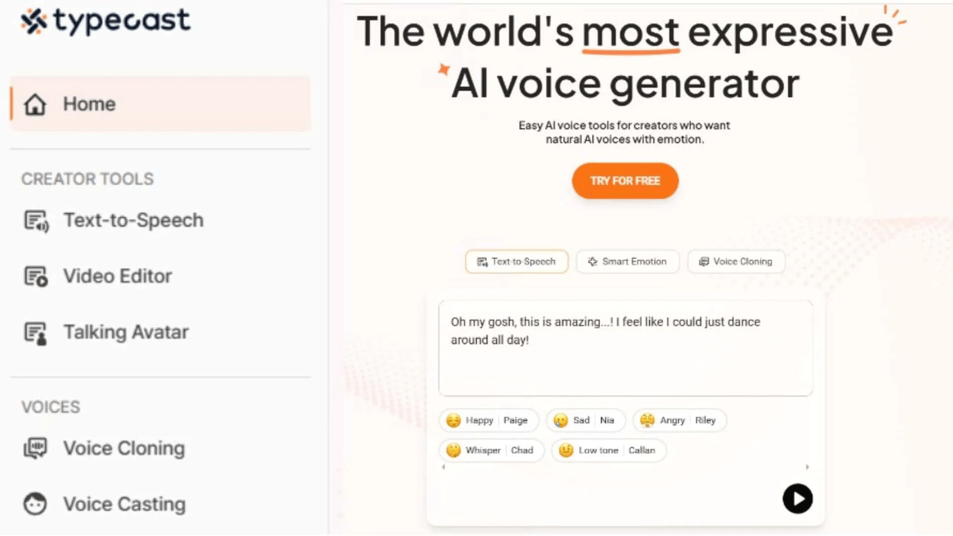 Typecast AI Review: Find the Perfect Voice for Every Project