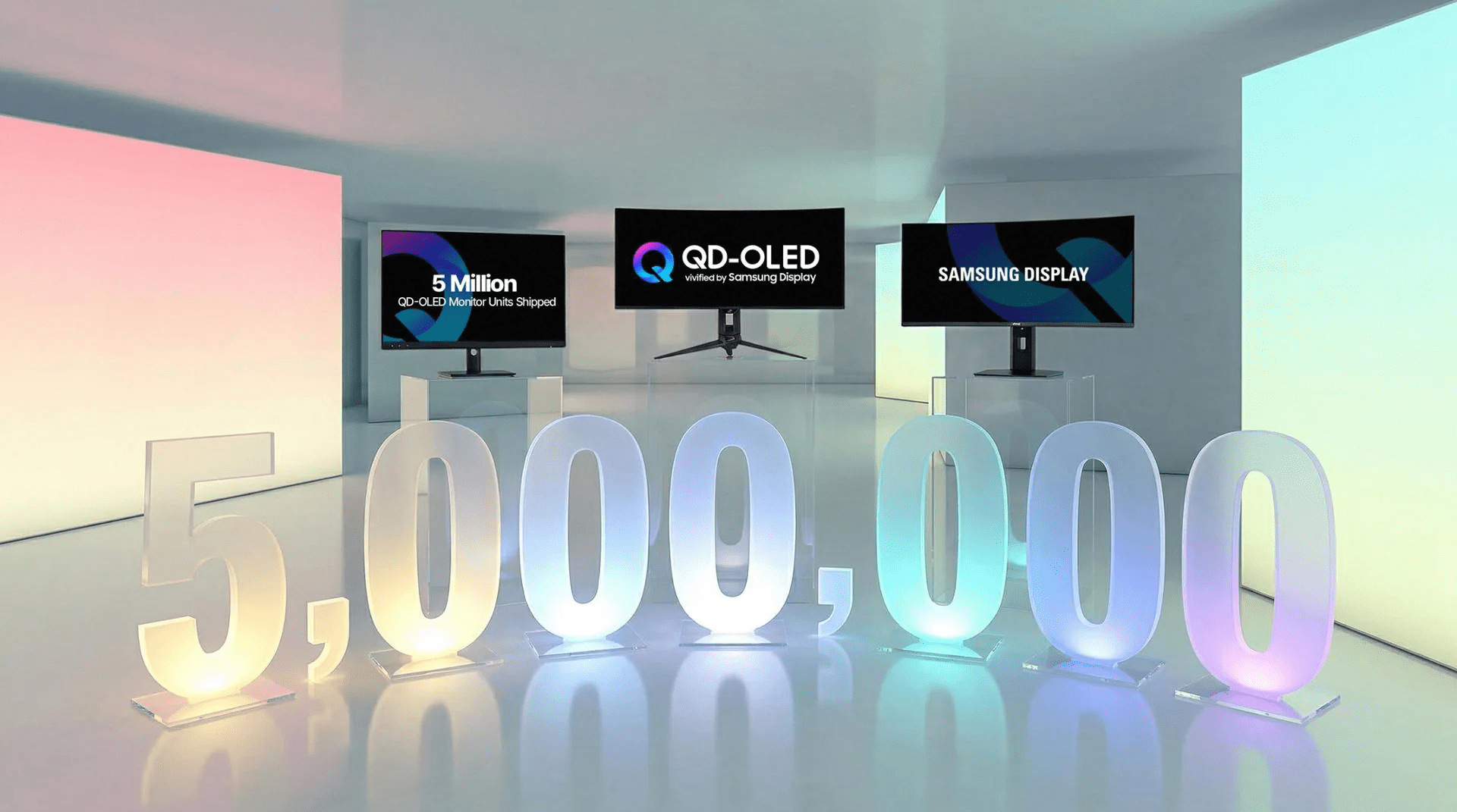 Samsung Display’s QD-OLED monitor panels surpass 5 mil. cumulative shipments
