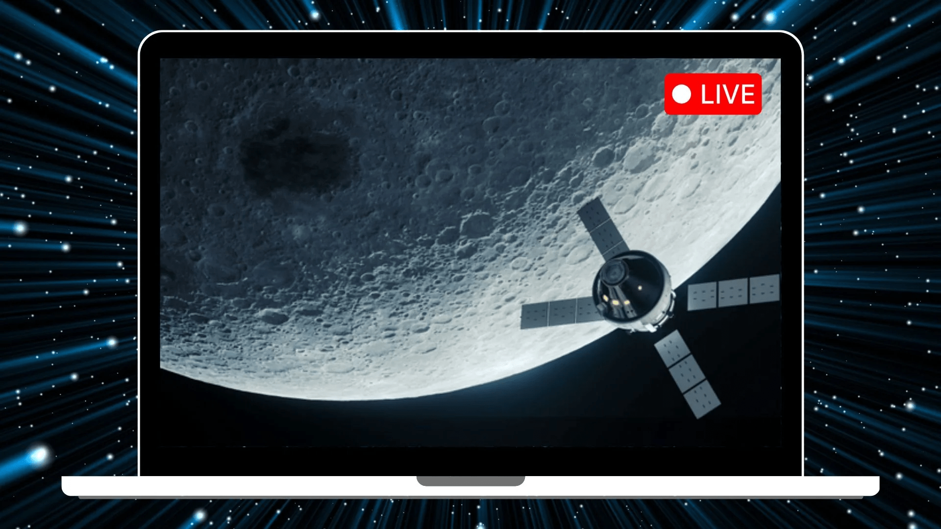 Watch Artemis 2 fly through space in real time with this telescope livestream