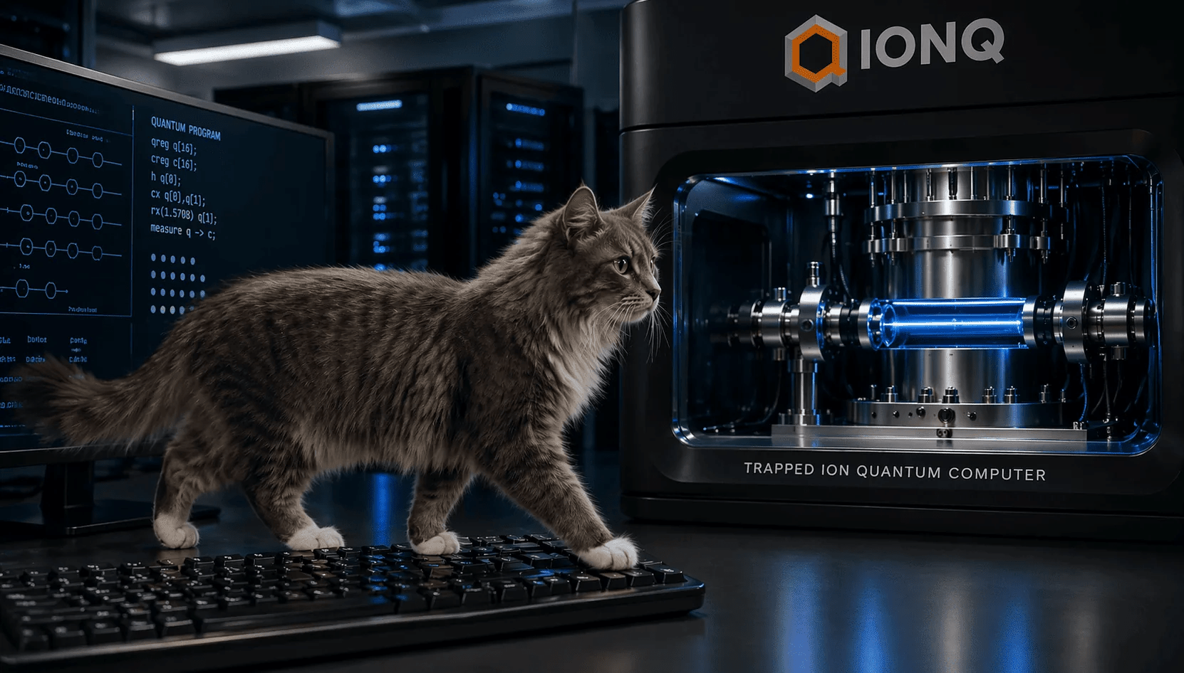 IonQ Researchers Say ‘Walking Cat’ Blueprint Could Lead to Machines That Run Millions of Gates on Thousands of Qubits