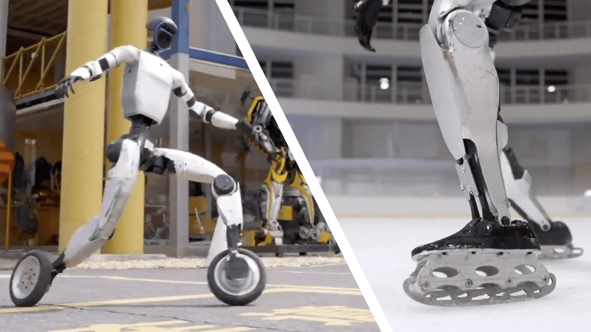 Unitree G1 robot performs iceskating after showing its skills in rollerblading