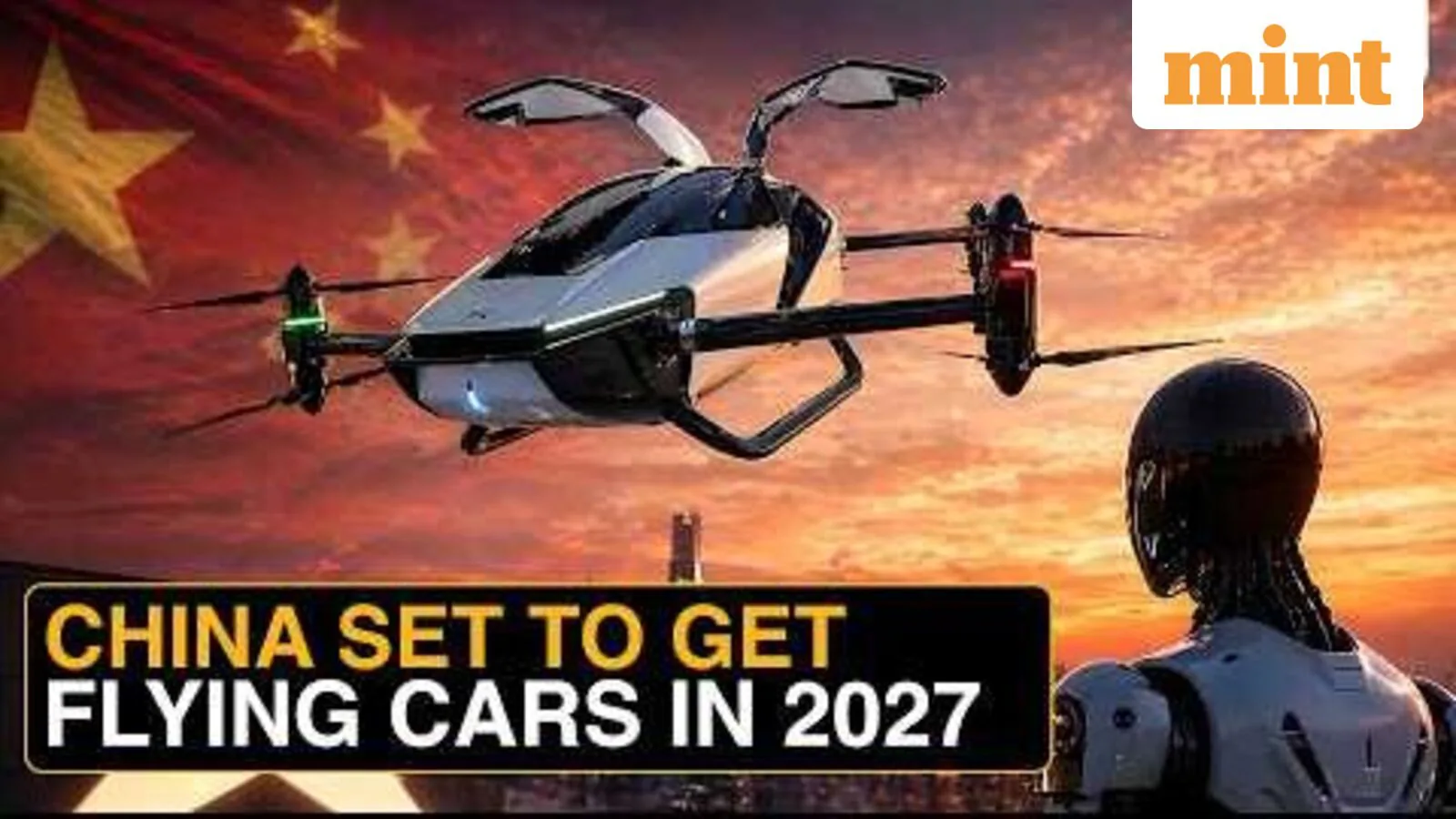 Chinese EV Giant Xpeng Pledges Flying Cars Next Year, Humanoid Robots This Year