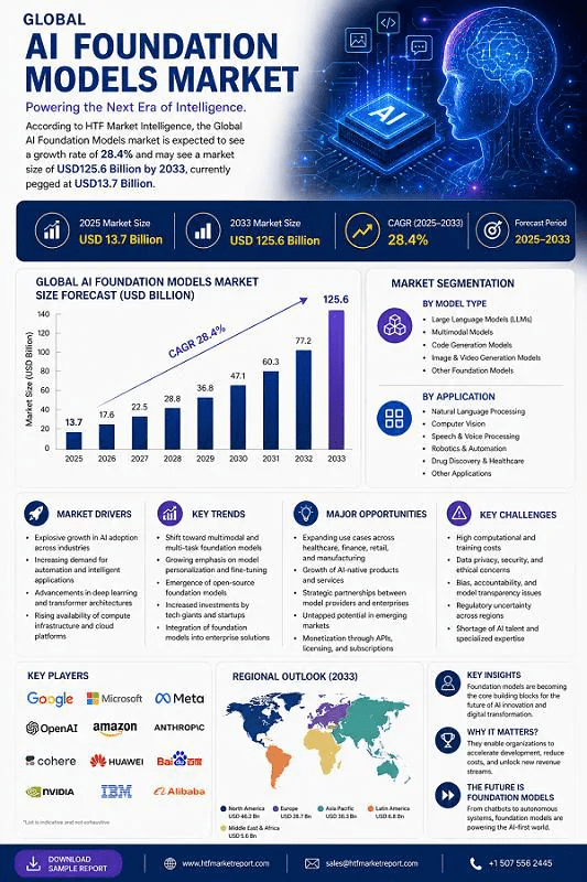 AI Foundation Models Market Seeking Excellent Growth | Google, Microsoft, Meta, Amazon, NVIDIA
