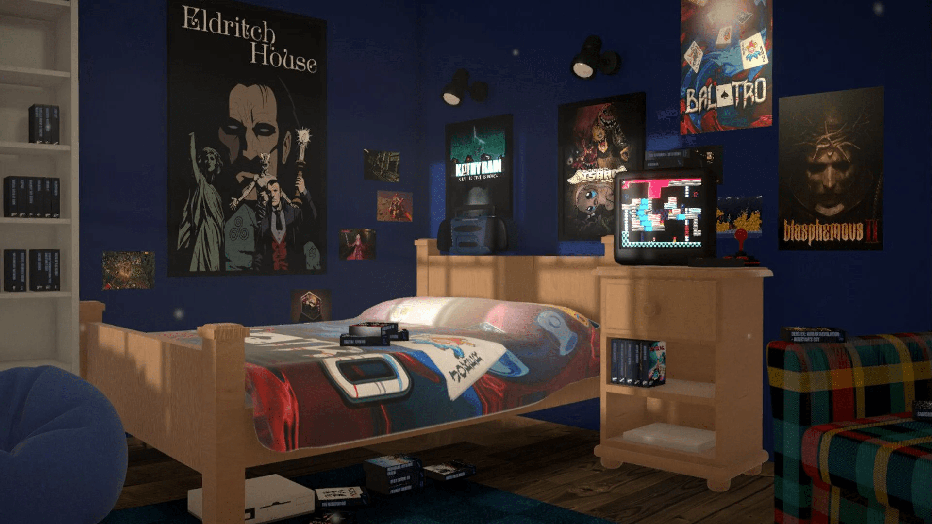 Upcoming indie game Boxroom emulates physical game collections with your Steam library: “Economic depression simulator”