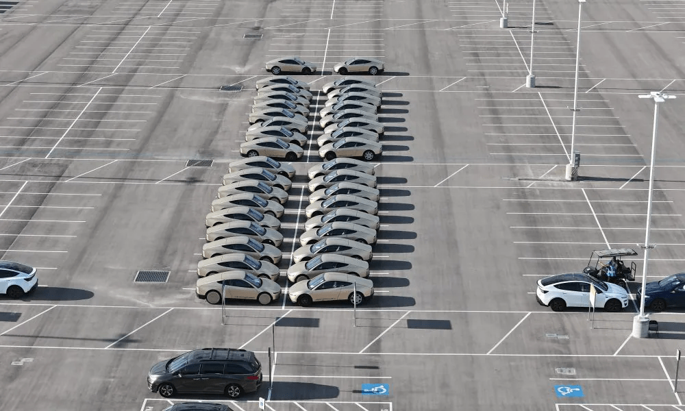 Tesla Cybercab production ignites with 60 units spotted at Giga Texas