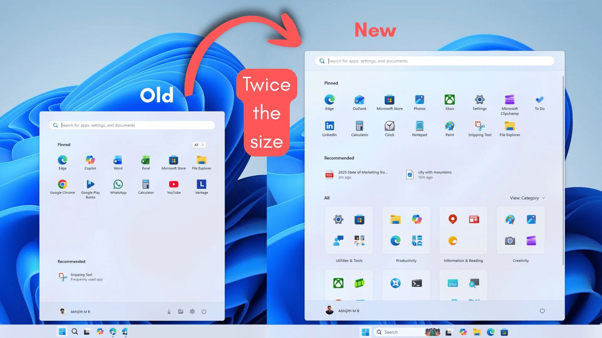 Microsoft is making Windows 11’s Start menu resizable after years of complaints, adds Small and Large options