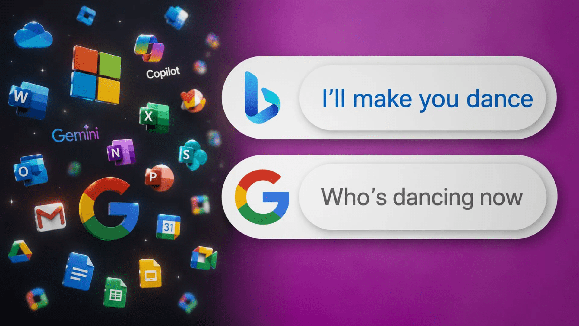 Microsoft said its AI made Google dance in 2023, three years later Gemini is beating Copilot